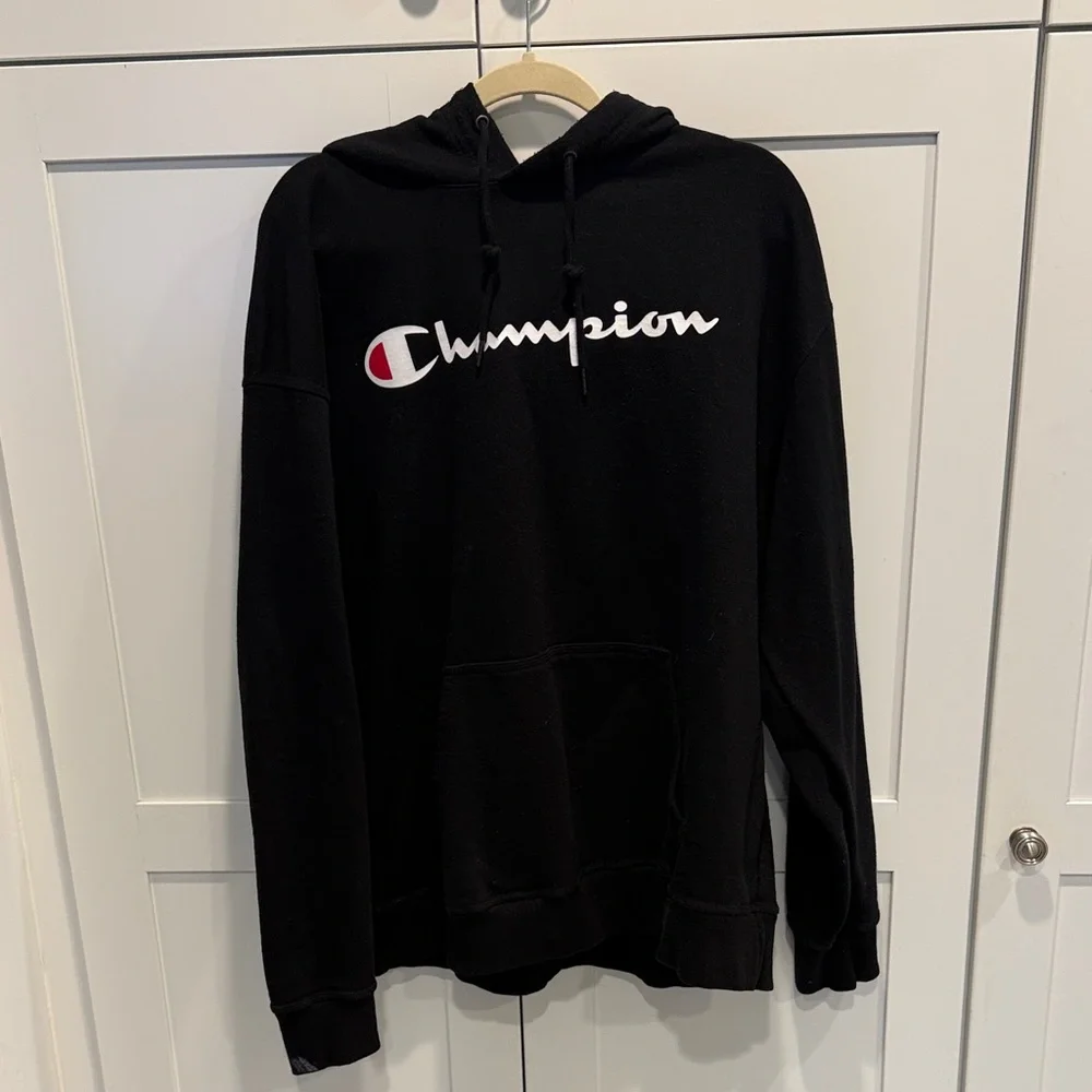Champion Black Hoodie for Men - Picture 1 of 2